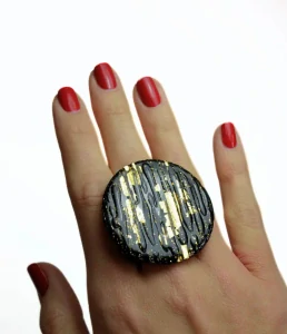 SOTHYS RING - PRSTEN Černo Zlatý